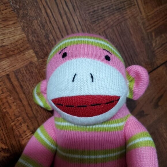 VINTAGE DAN DEE RED LIPS SOCK MONKEY STUFFY- Limited Edition - Picture 5 of 8
